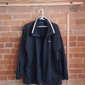 Nautica Windbreaker Mens Large Black
